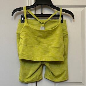 Outdoor Voices Lime Green Women's Shorts Set